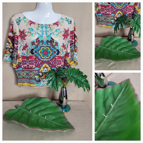 Palm LEAF Candle / NEW - Picture 1 of 4